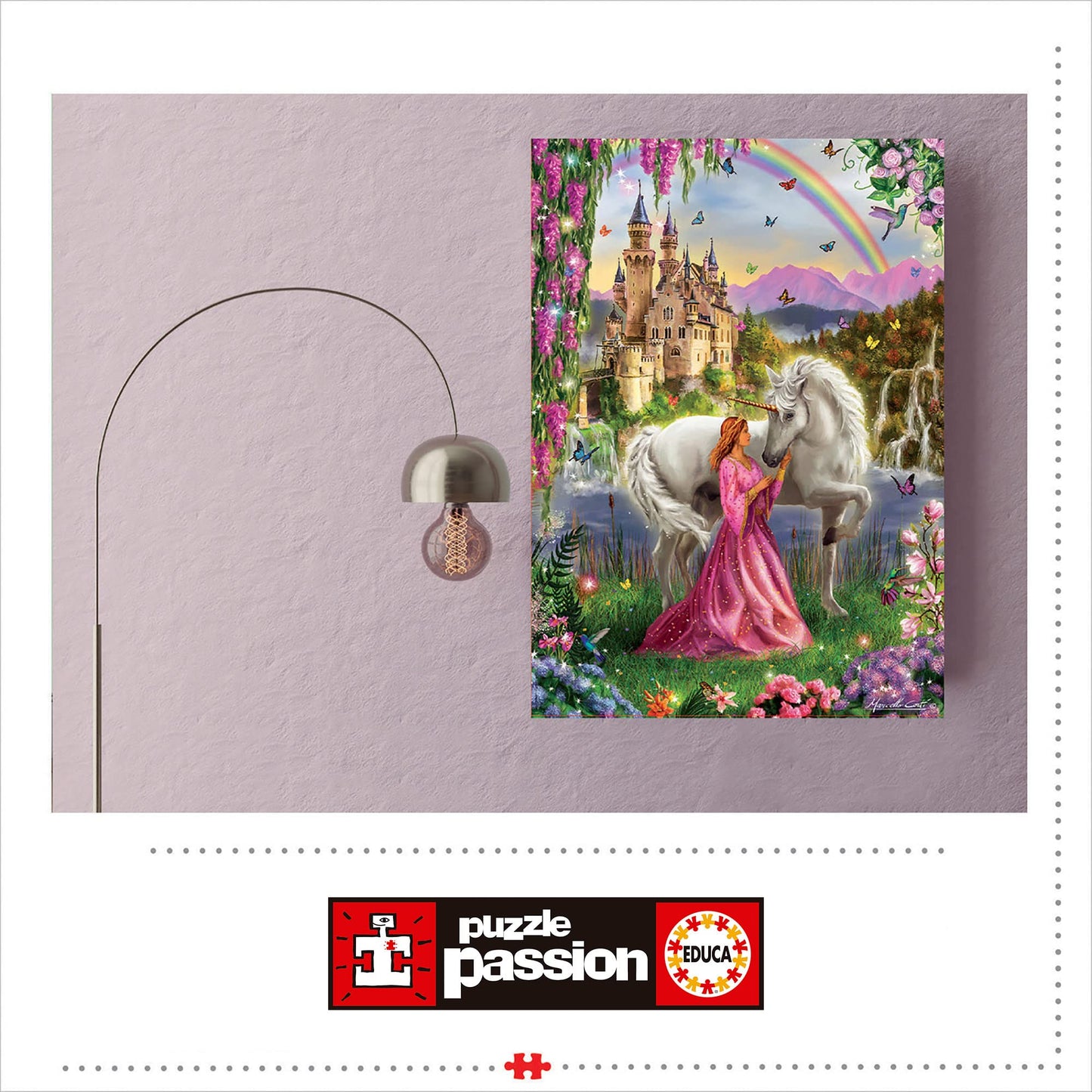 Educa 17985 Fairy And Unicorn Puzzle, 500 Pieces, Multicoloured, Piezas