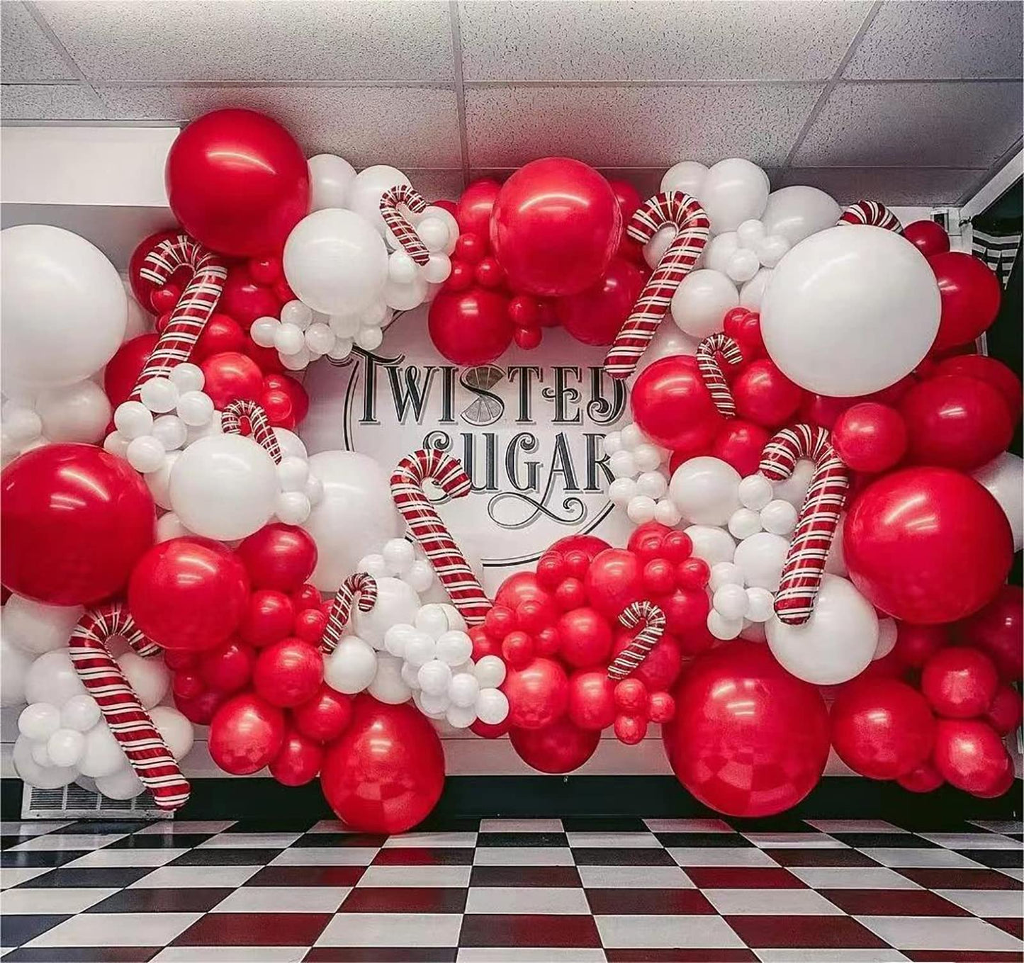 Fotiomrg 110Pcs Red Balloon Garland Arch Kit, 18 12 10 5 Inch Red Latex Balloons Different Sizes Pack For Birthday Graduation Ba