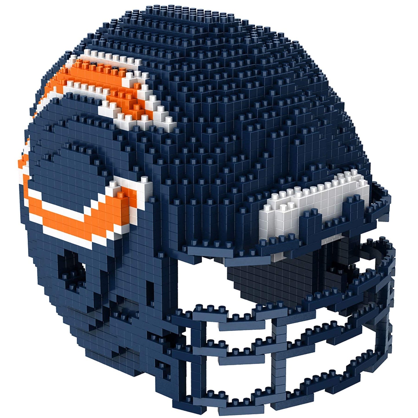 Foco Chicago Bears Nfl 3D Brxlz Construction Toy Blocks Set - Helmet, 1325 Pieces