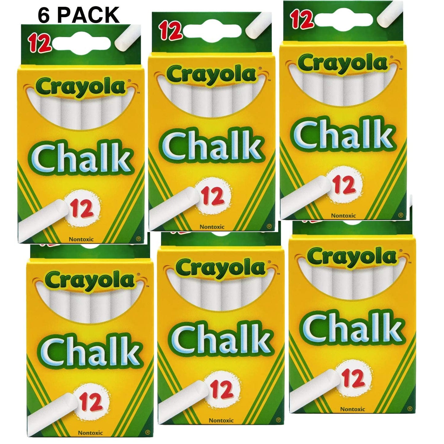 Crayola White Chalk 12 Ea (Pack of 7)