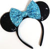 CLGIFT Cinderella-Themed Mickey Ears, Minnie Ears, and Blue Elsa Ears