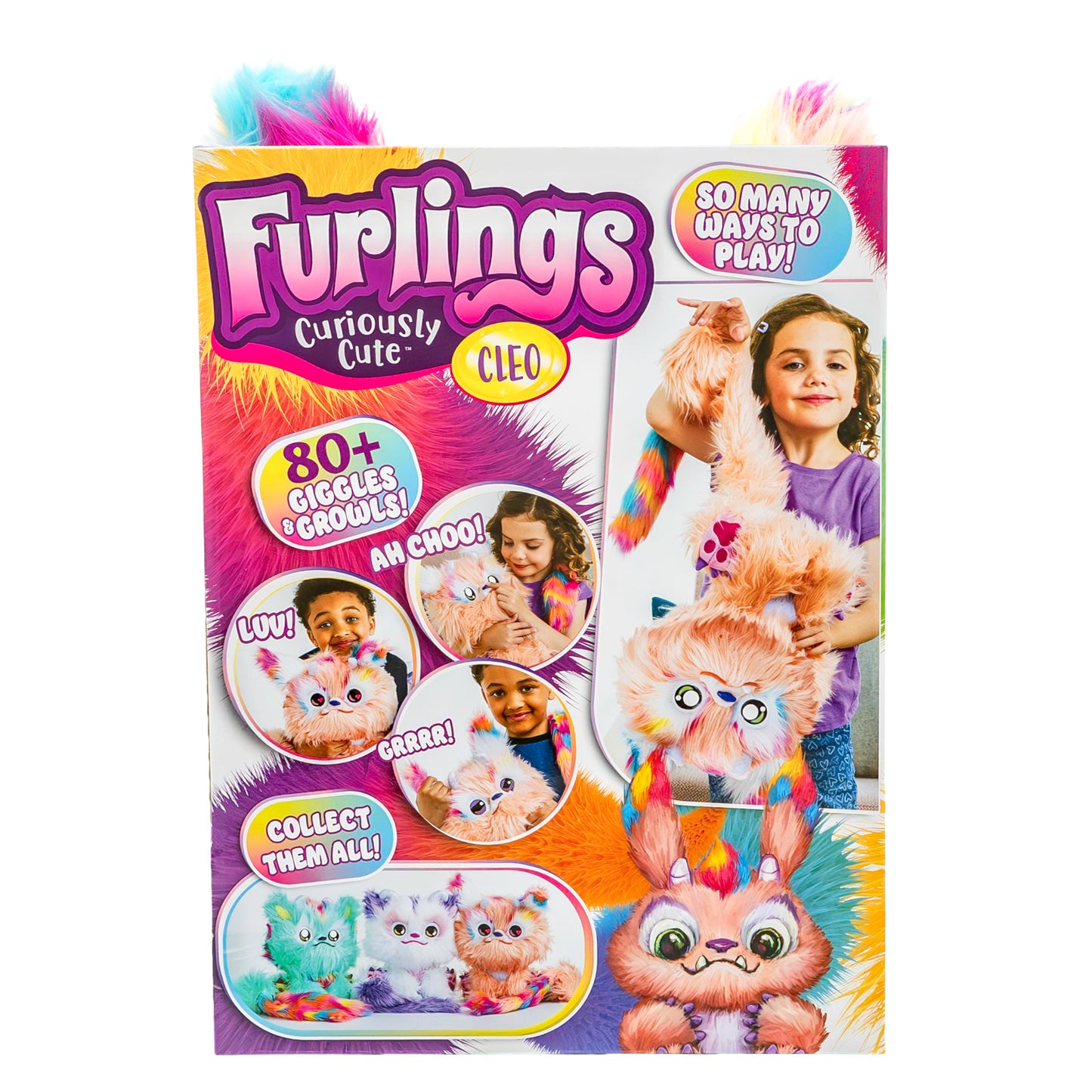Furlings Cleo - 13'' Interactive Plush Toy, 80+ Sounds & Animations, Gift For Girls & Boys 3+