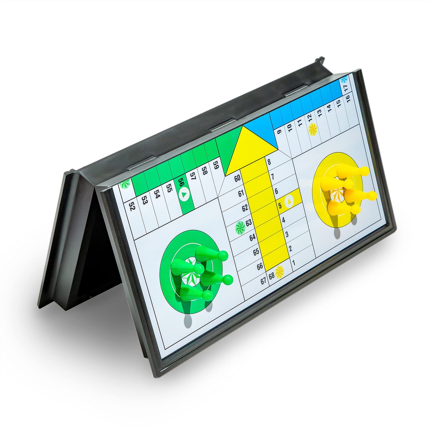 Ludo Magnetic Folding Travel Board Game Set - 9.75 Inches