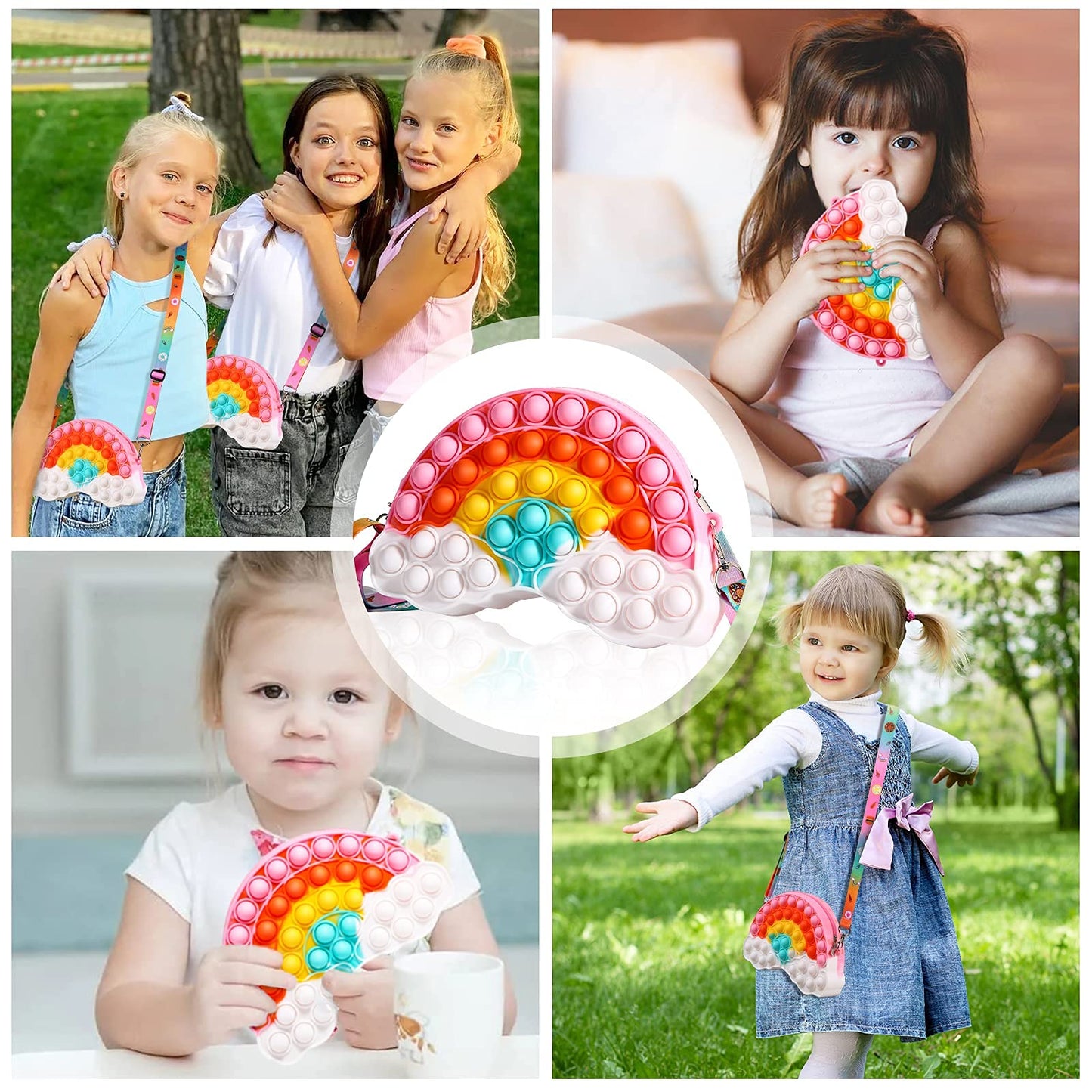 Scione Birthday Gifts For Girls,Valentines Day Gifts For Teens Kids Daughter Sister Her,Pop Purse Fidget Stress Release Toy, Rai