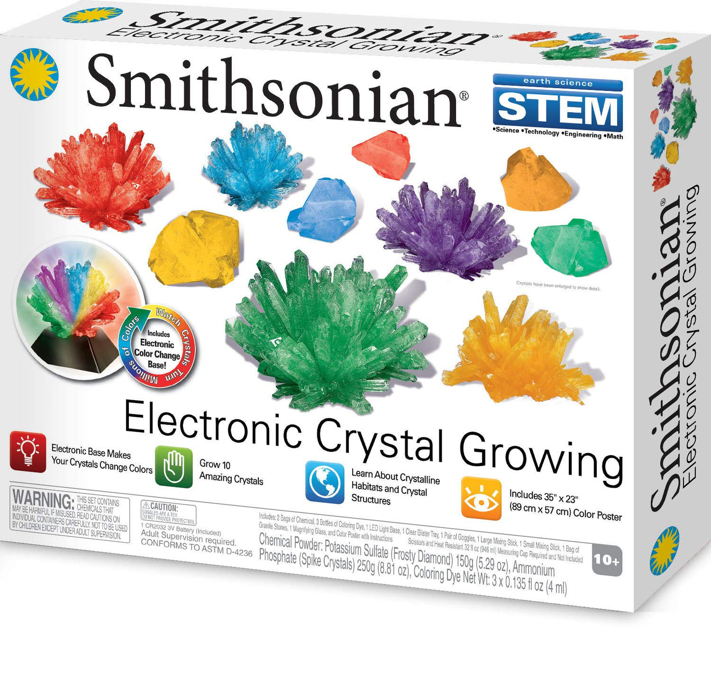 Smithsonian Electronic Crystal Growing 35X23 Inch