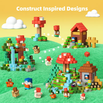 Gobidex 100Pcs Magnetic Blocks Kid Building Toys For 3+ Years Old Boys Girls, Upgraded Build Magwonder World With Stem Magnets T