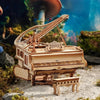 Robotime Amk81 Magic Piano 3D Puzzles For Adults-Mechanical 3D Puzzles Musical Instrument-Wooden Music Box Puzzle Kit To Build-Aesthetic Desk Decor Unique Gift For Men/Women