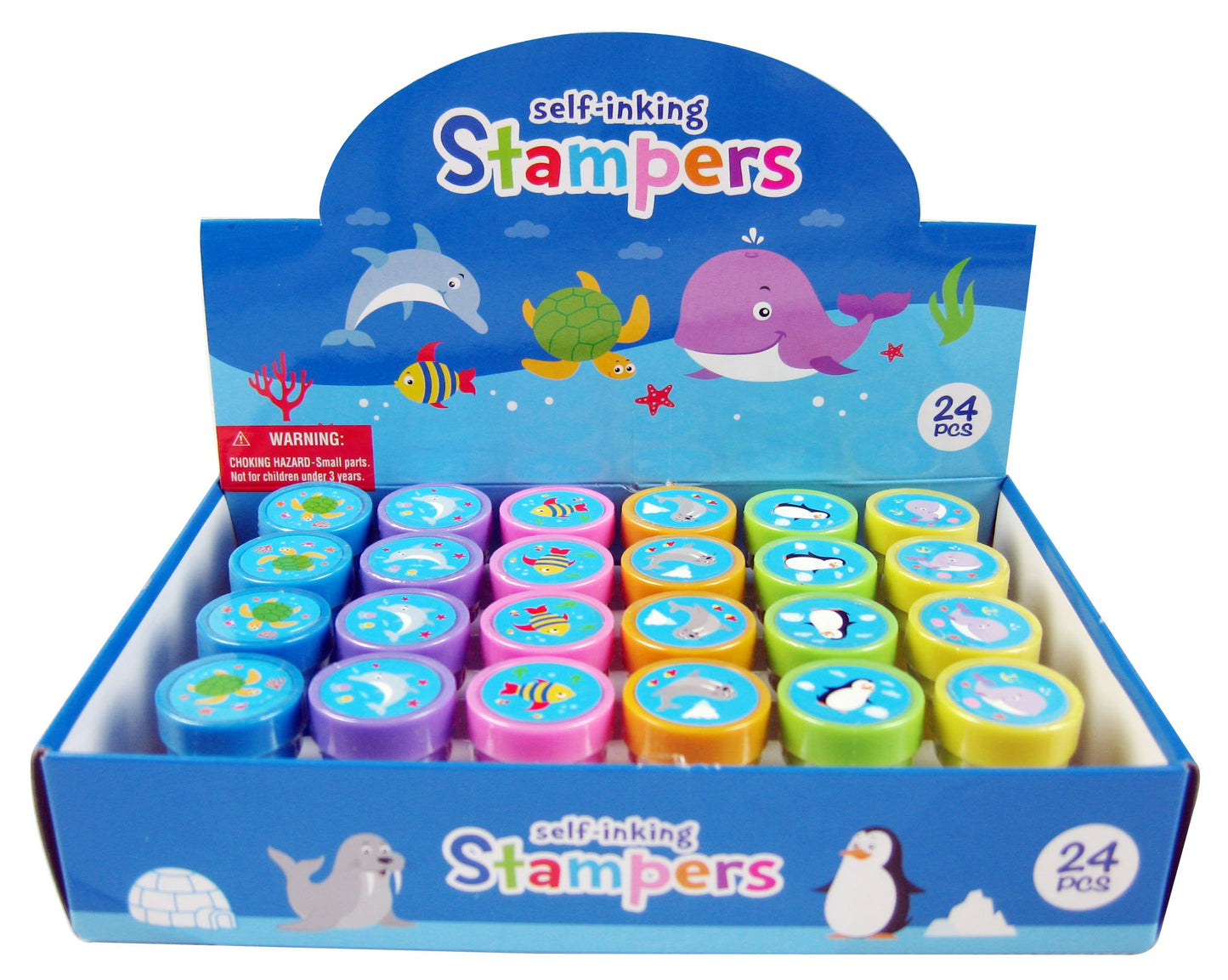 TINYMILLS 24 Pcs Ocean Life Stampers for Kids