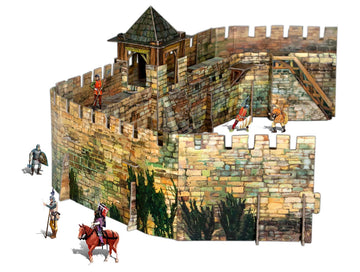 Clever Paper Town Wall With Figures