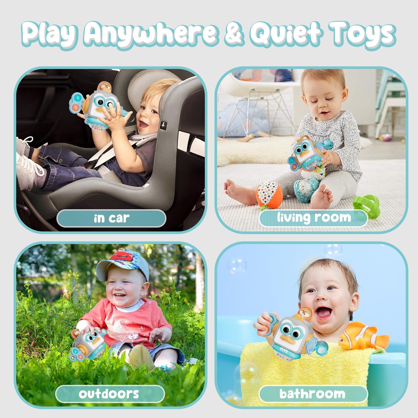 Osimily Montessori Toys, Sensory Toys For Toddlers Toys, Travel Activities Busy Cube, Baby Gifts For Busy Cube, Motor Skills Edu