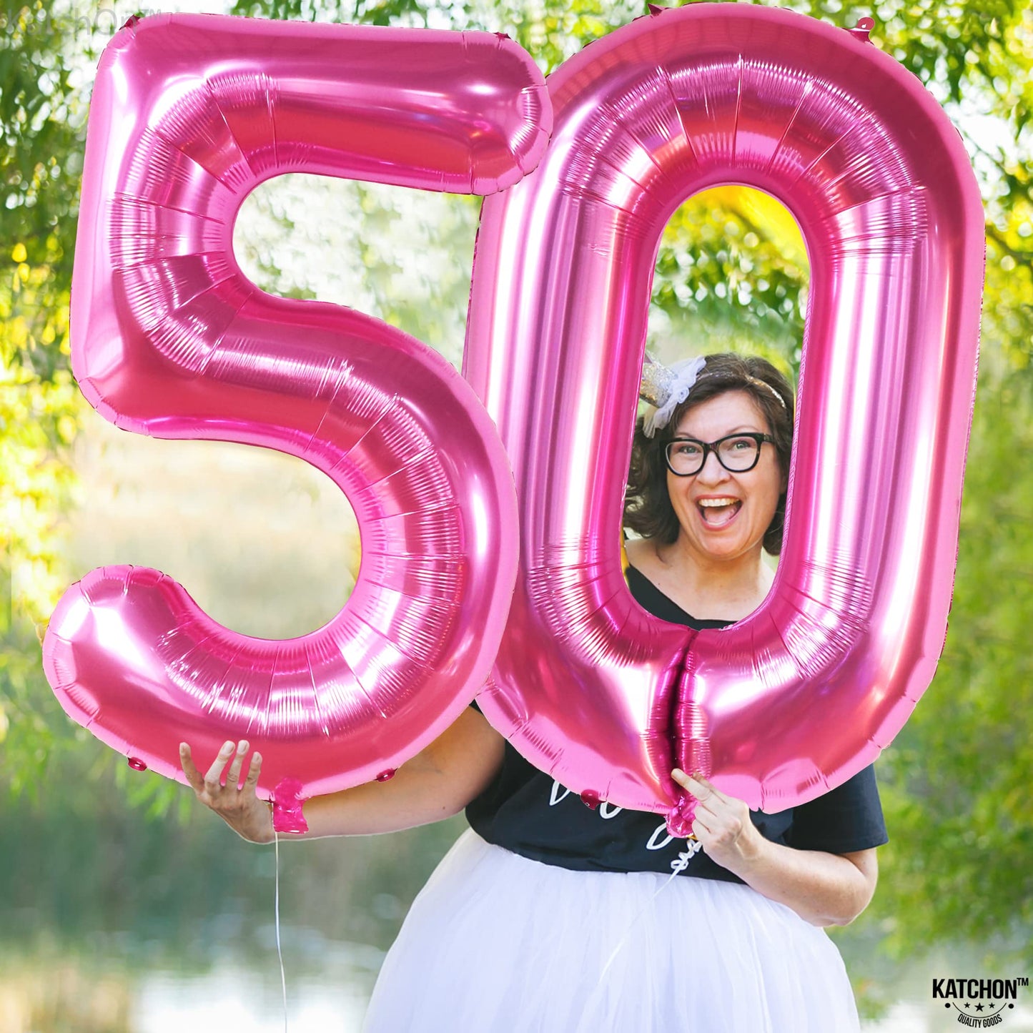 Giant Hot Pink 0 Balloon Numbers - 40 Inch | Pair 0 Digit Balloon To Other Number Balloons | Pink Zero Balloon For Birthday Party Supplies | Zero Pink Balloon Balloon | Pink Birthday Party Decorations