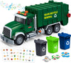 SpringFlower Toy for 3 4 5 6 7 Years Old Boy,15'' Large Garbage Truck Toys for Kids,Friction Powered Garbage Truck with Sound an