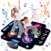 ?Upgraded?Kizjorya Dance Mat For Kids, Electronic Light-Up Dance Pad With Wireless Bluetooth 5 Speeds 9 Levels, Dancing Mat For