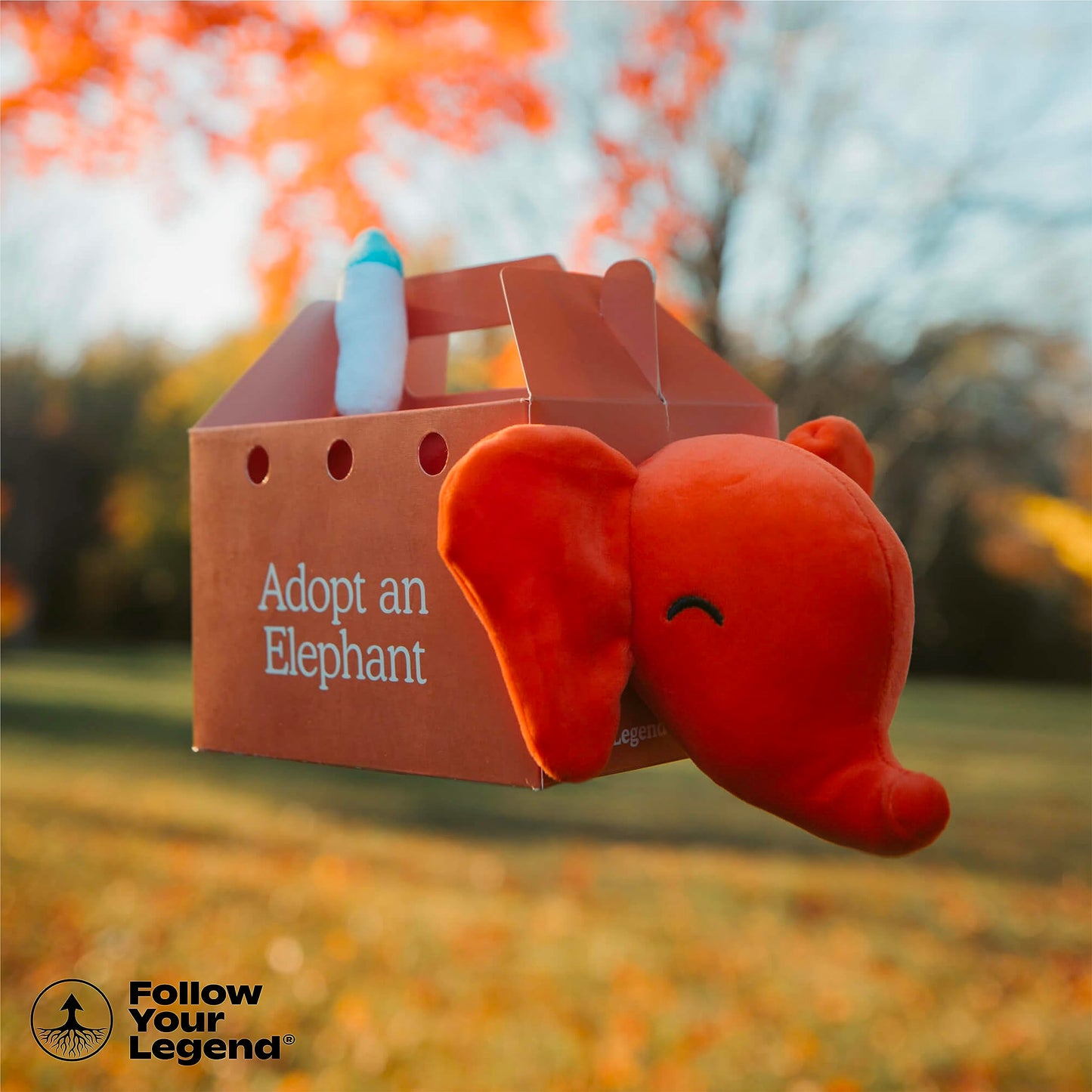 Follow Your Legend Timmy 9'' Baby Elephant Plushie With Milk Bottle - Adopt Me Plushies, Stuffed Animal, Cute Plushies