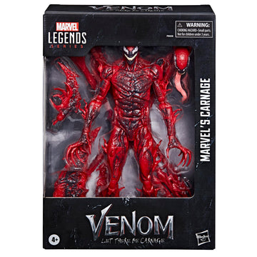 Marvel Legends Carnage Action Figure, 6 Inch Deluxe Collectible, Red, Model F9009, Plastic