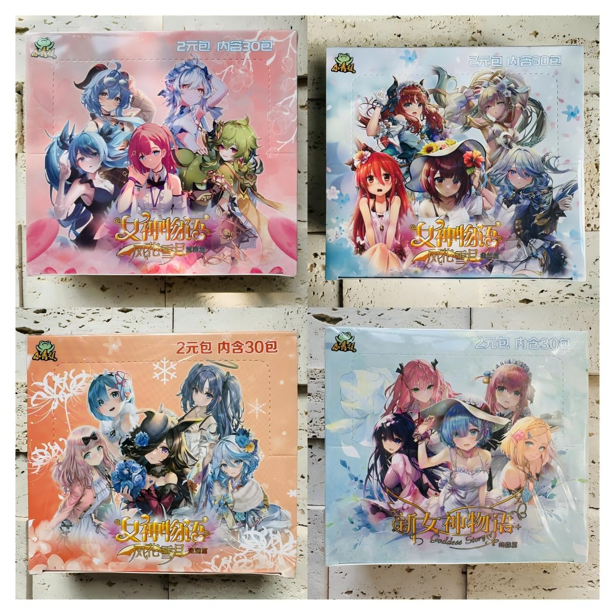 450 Pcs Goddess Story Tcg Collection Cards, Booster Box Playing Cards,Birthday Gift Game Cards Table Toys 3 Boxes (Ns-10)