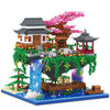 Vziimo Cherry Blossom Bonsai Tree Building Set, 3320 PCS Plastic Model, Peach Blossom Color, SD6011, Collectible Gift for Teens Adults 14+