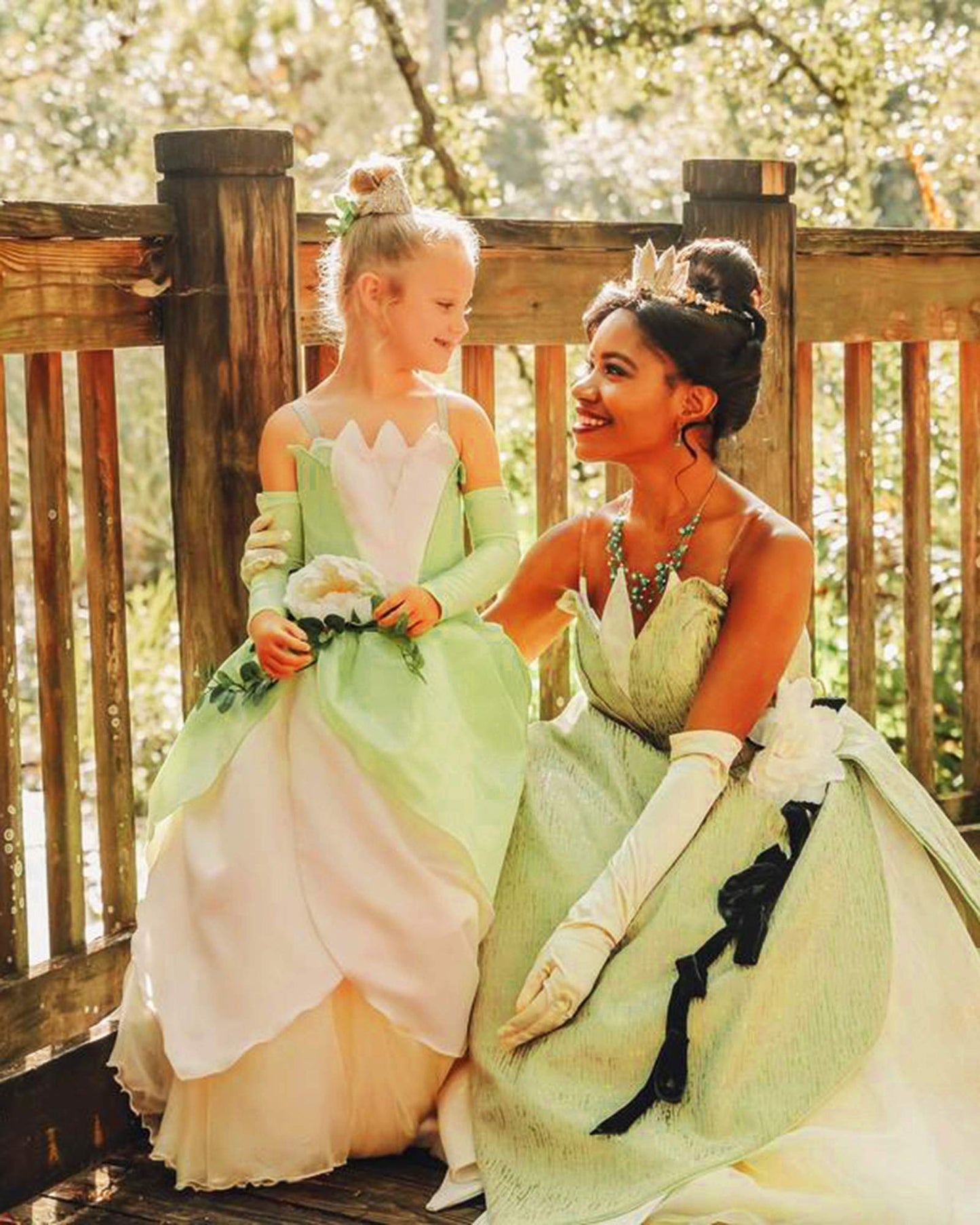 Axaxa Princess Tiana Costume For Girls Princess And The Frog Costume With Accessories 2-3 Years
