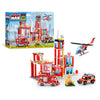 MAX Adventure Fire Rescue Playset (916 Pieces) Building Bricks Toys for Kids 5+ Create Vehicles and More UNbox Discover