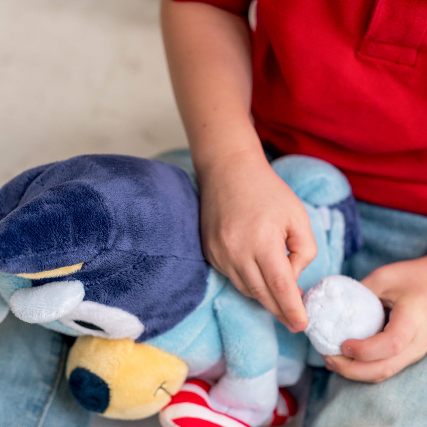 Animal Adventure - Bluey With Candy Cane 9” Holiday Mini Animated Plush - Officially Licensed Collectible Animatronic Plush