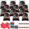 MiniInflat 48 Pcs Football Party Favors for Kids Include 12 Football Drawstring Bags, 12 Football Keychain, 12 Silicone Football