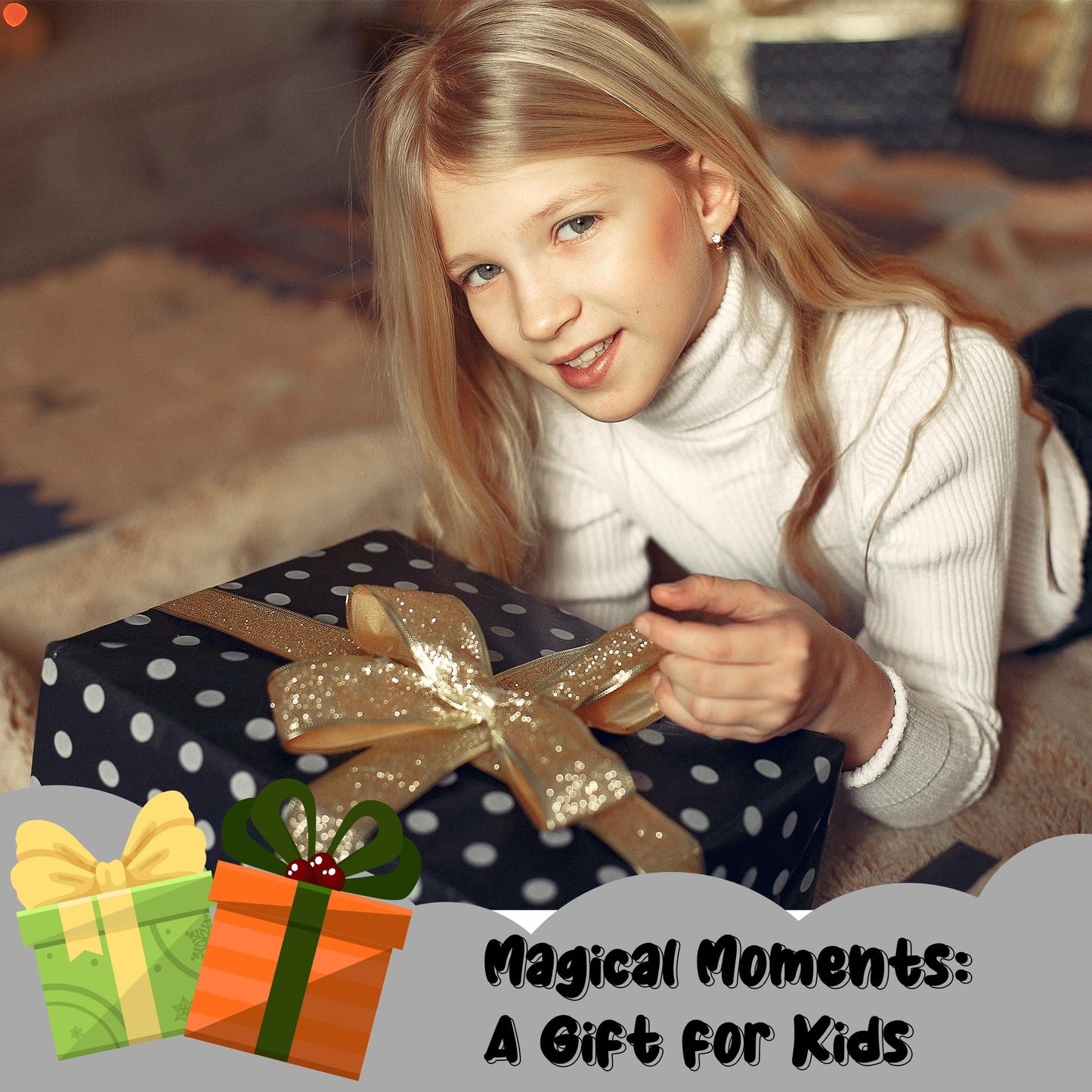 R HORSE Kid Apron and Chef Hat Set 2Pcs Adjustable Children Gray Kitchen Apron, Dress up Role Play Chef Toy Cooking Baking Paint