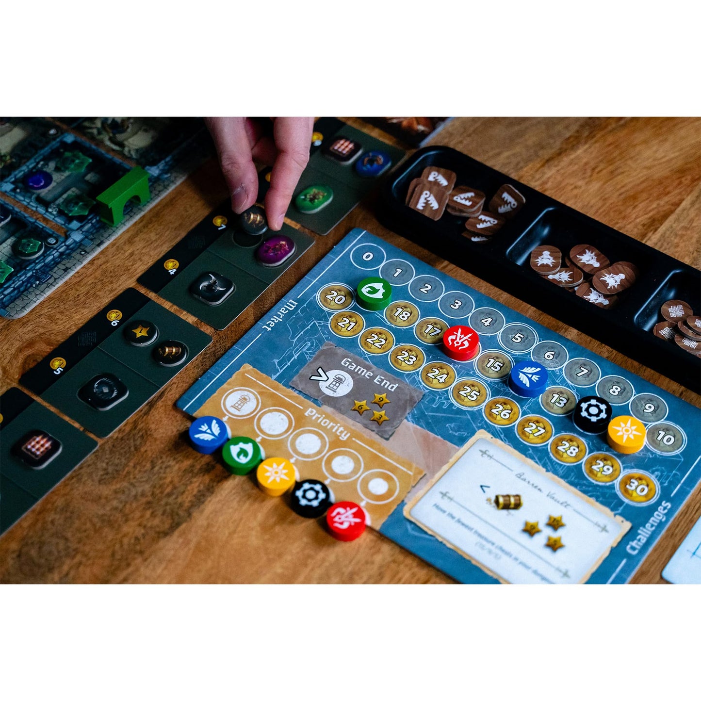 Thunderworks Games - Stonespine Architects | Strategy Board Game | Card-Drafting Dungeon Design | Competitive Tableau Builder |