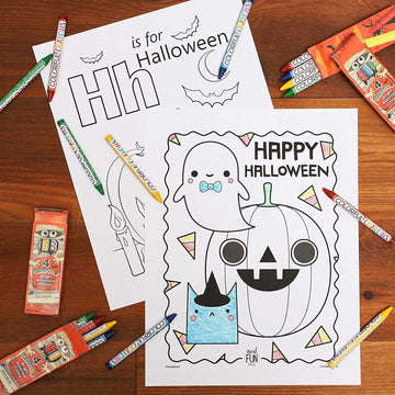 Juvale 30-Pack Halloween Crayons, Fun School Supplies For Kids, Party Favors, Fun Themed Festive Crayons Party Favors For Kids, Crayon Packs For Drawing, Doodling, Writing And Coloring, 4 Colors