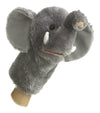 Aurora® Interactive Hand Puppet Elephant Stuffed Animal - Storytelling Adventures - Playful Learning - Gray 10 Inches