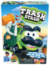 Goliath Trash Stash Game - Fun Dumping Action for Kids, Ages 4+, 2-4 Players, Green Trashcan & Truck Playset