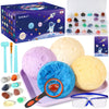 Qlkunla Gemstones Dig Kit, Excavate 24 Real Gems In Solar System Stem Educational Space Toys For Boys & Girls Archaeology Geolog