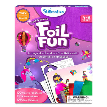Skillmatics Foil Fun Craft Kit - No Mess Art for Kids, Ages 4-9, Multicolor, Model SKILL393FFUP