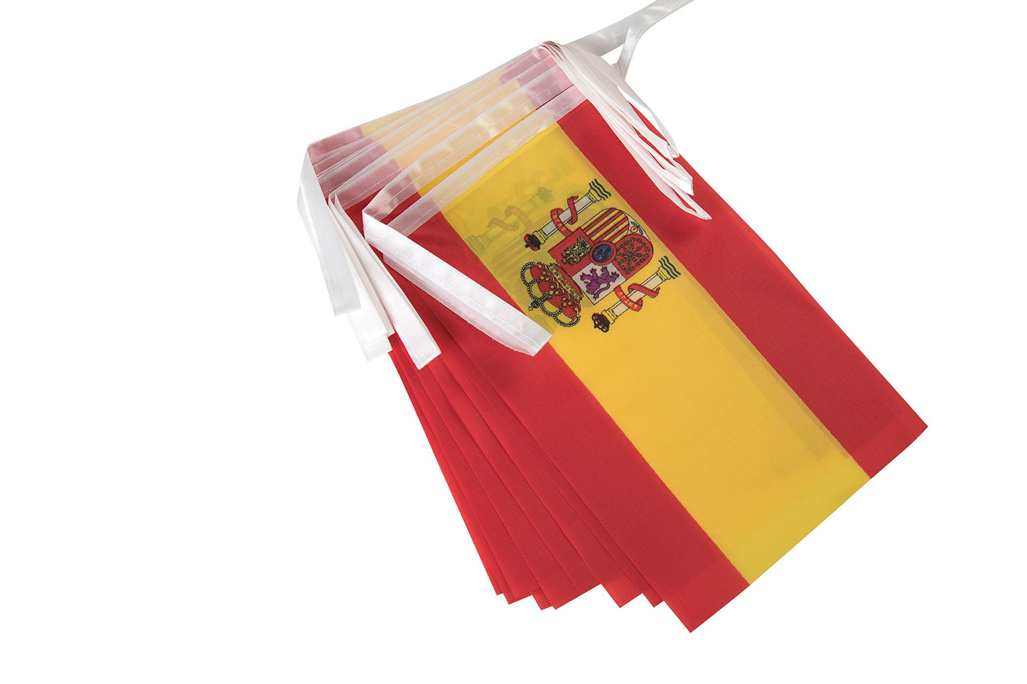 Spain Flag Spanish Flag,100Feet/76Pcs National Country World Pennant Flags Banner,Party Decorations Supplies For,Bar,Indoor And