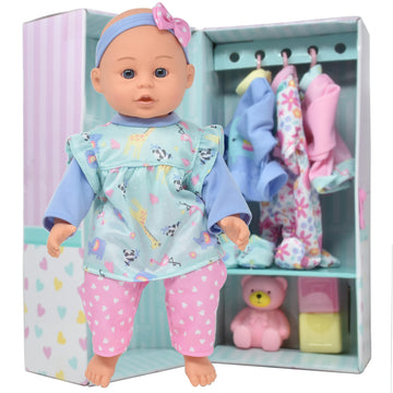 Dolls To Play Soft Body Baby Doll, 14 Inch Doll With Clothes Set And Accessories