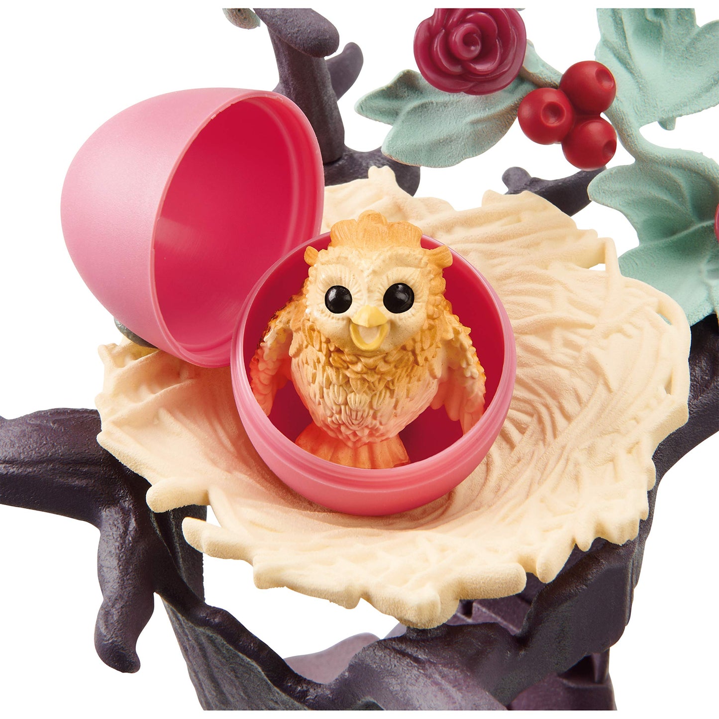 Schleich Bayala 16Pc. Hatching Owl Chicks Playset With Flower And Tree Accessories - 2 Baby Owls With Decorative Accessories, Imaginative Fun And Durable Toy For Girls And Boys, Gift For Kids Ages 5+