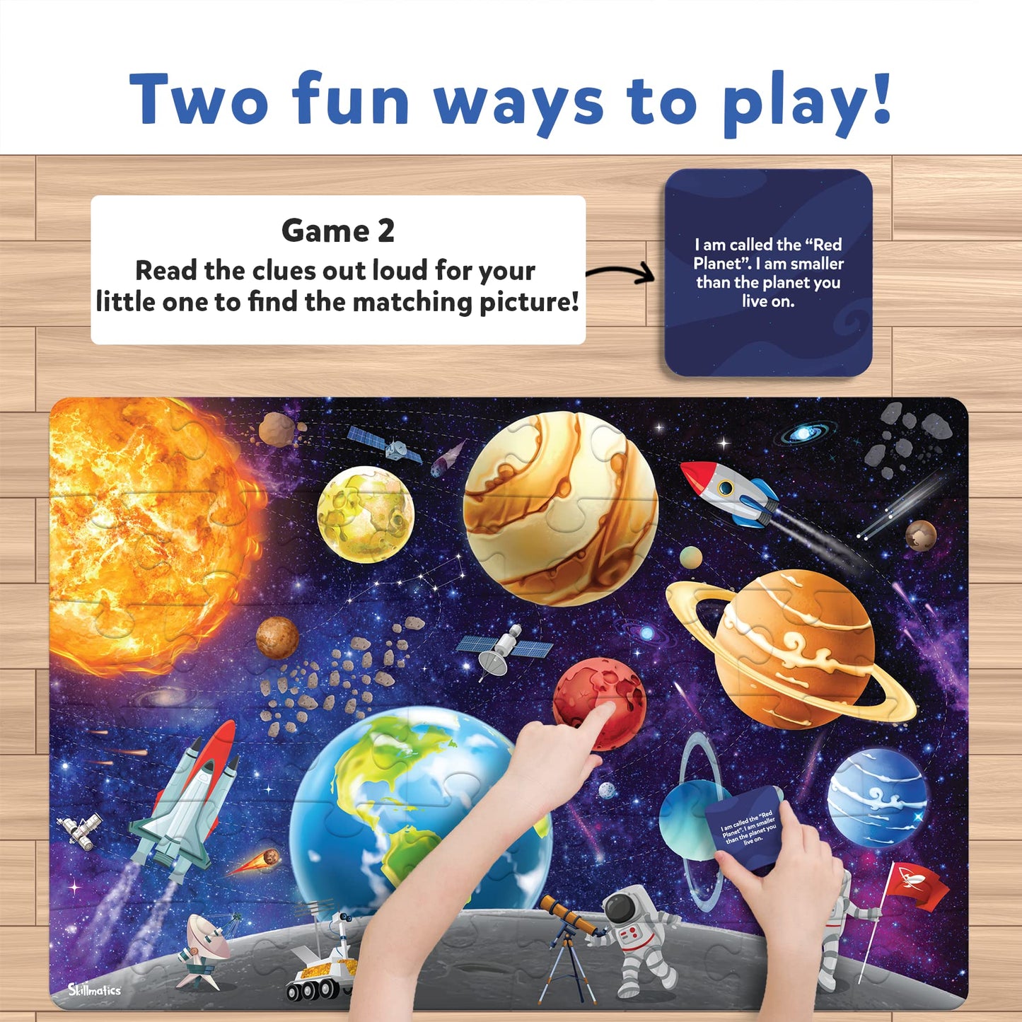 Skillmatics Floor Puzzle & Game - Piece & Play Space, Jigsaw & Toddler Puzzles, Educational Toy, Gifts For Boys & Girls Ages 3, 4, 5, 6, 7 (48 Pieces, 2 X 3 Feet)