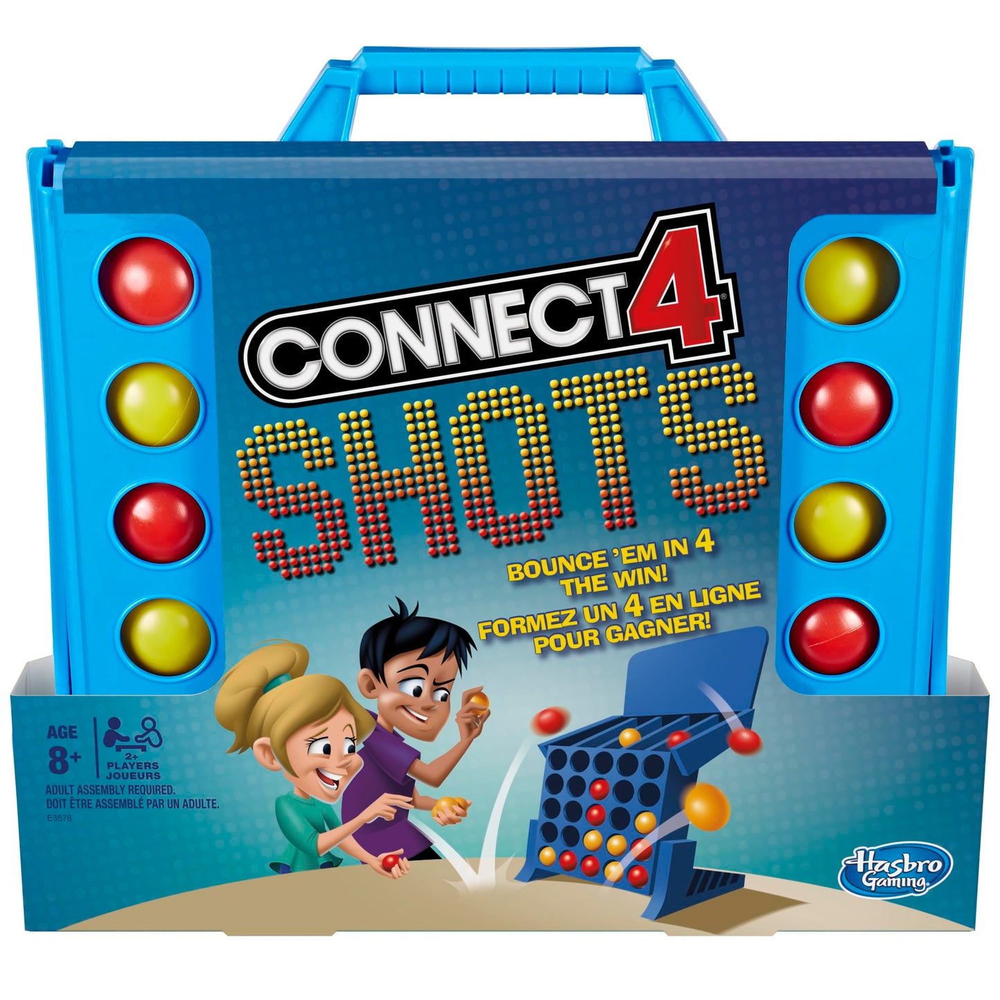 Hasbro Gaming Connect 4 Shots Board Game Activity For Kids Ages 8+, Active Games For Kids, Family Games For 2 Players, Kids Game