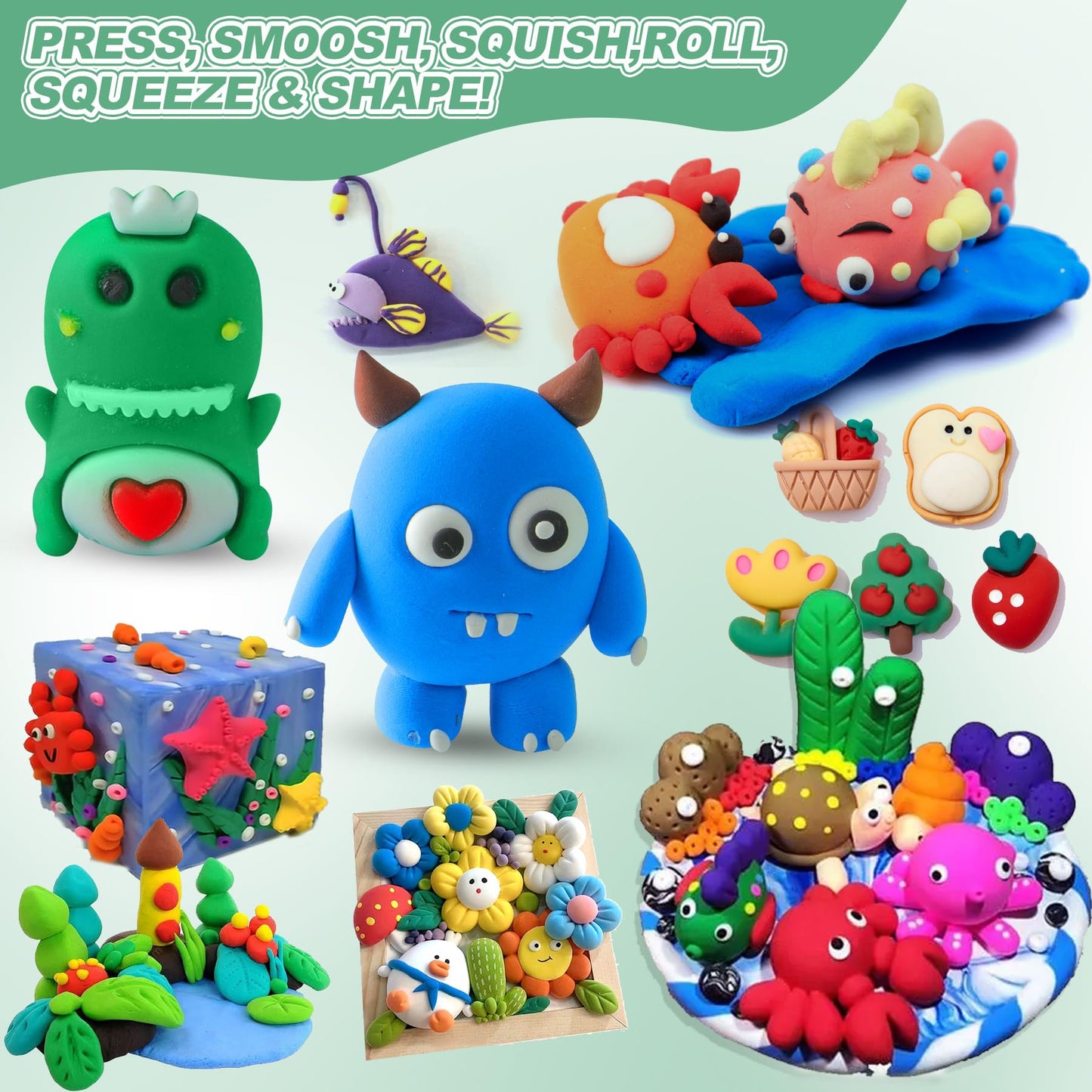 Artpar Air Dry Clay 66 Colors, Modeling Clay For Kids, Model Magic Clay, Diy Molding Clay Kit With Sculpting Tools, Soft & Ultra