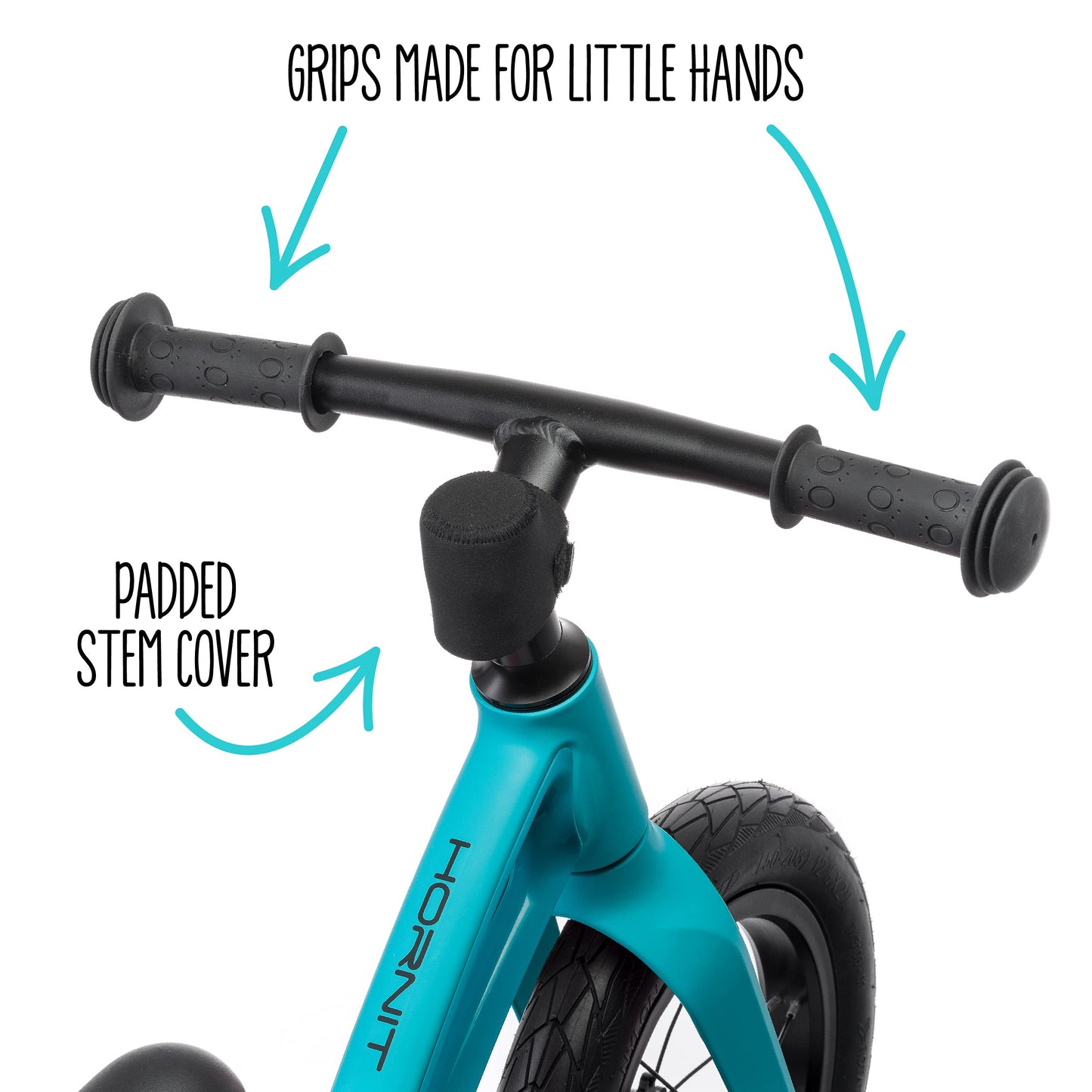 Hornit Airo Balance Bike For 18 Month Toddlers To 5 Year Old Kids, Super Lightweight Magnesium Alloy, No Pedal, Adjustable Seat, Rubber Tires