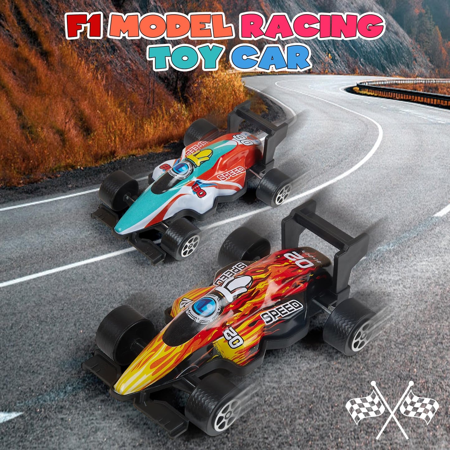 Yccheng Pull Back Cars 15 Pack 1:43 Toy Model Set Small Race Cars For Toddlers Kids Ages 1 2 3 4 5 6 Year Old Boys And Girls Eas