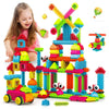 Contixo ST5 144 Pcs 3D Tile STEM Building Set, Transparent Rainbow, Safe Plastic Blocks for Kids Ages 3-8, Creative Learning