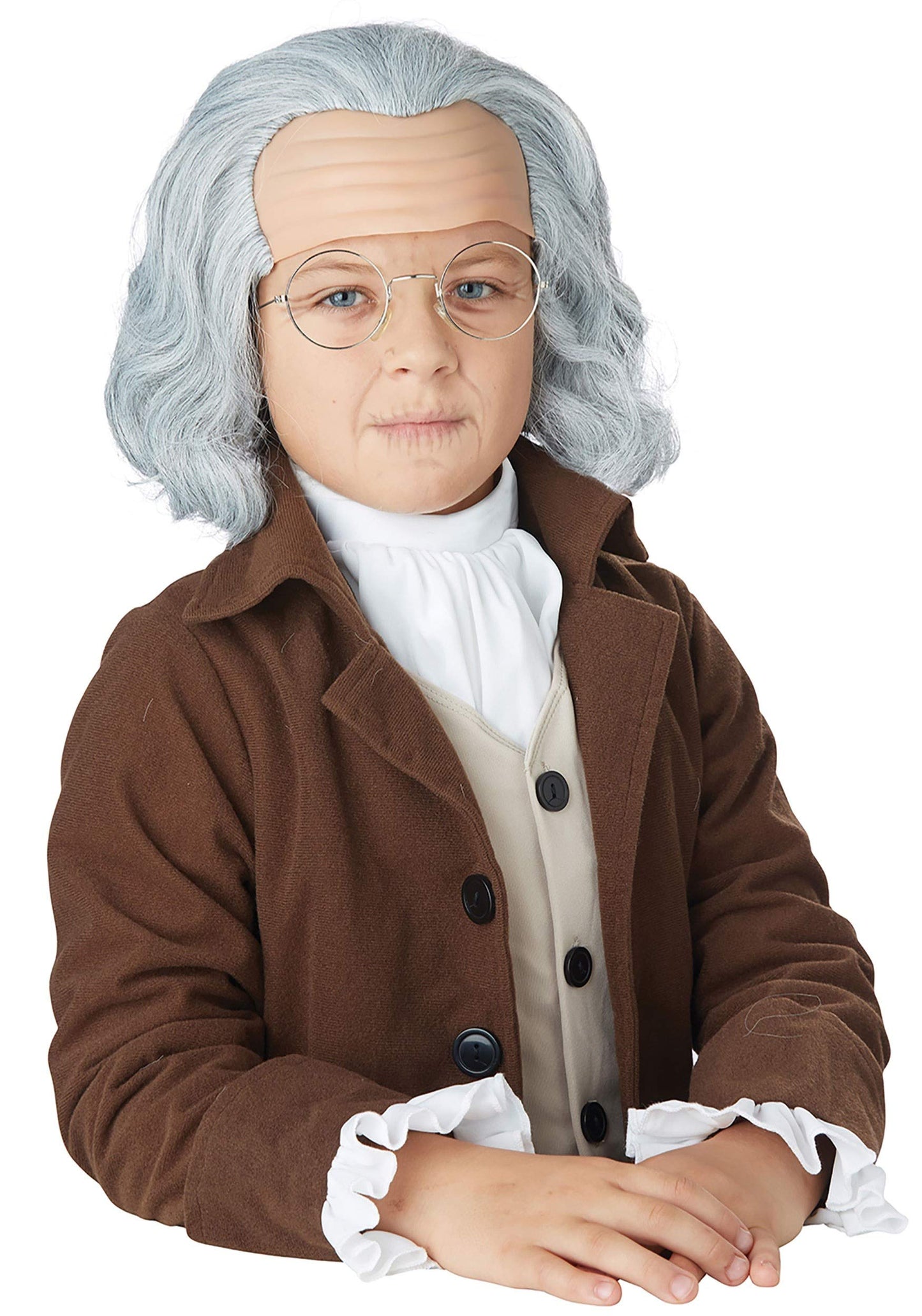 Child Benjamin Franklin Wig - St Silver