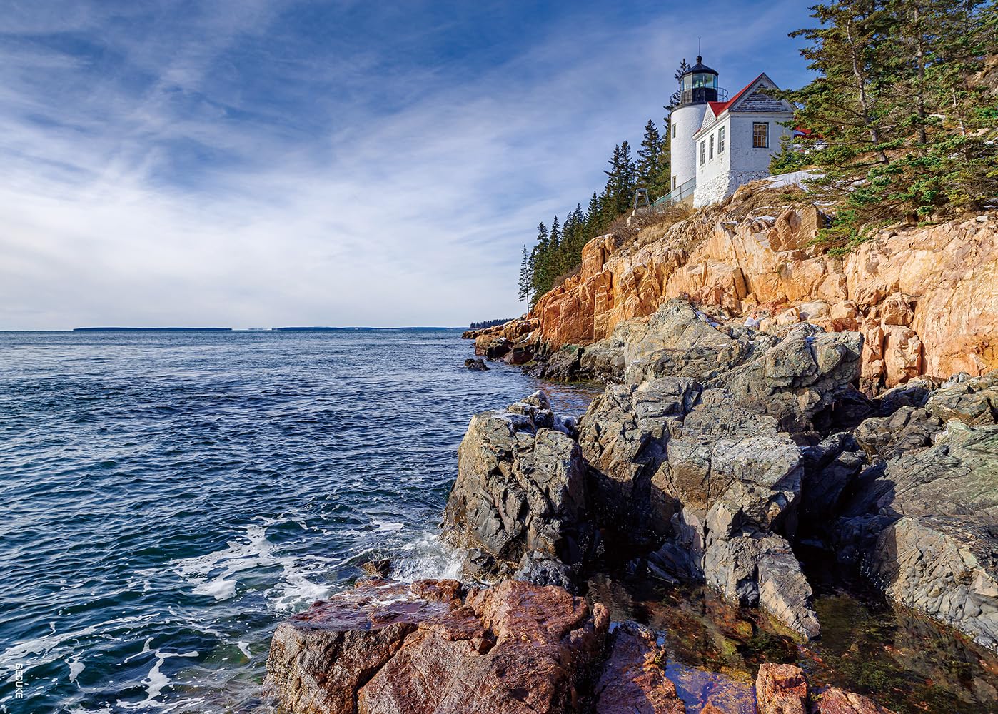Beduke Jigsaw Puzzles For Adults 1000 Pieces Acadia National Park 1000 Piece Puzzle Age 14+ Thick Sturdy Cardboard Precise Interlocking Family Game