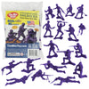 Tim Mee Toy Plastic Army Men - 48pc Purple Toy Soldier Figures - Made in USA, Model TM-67702