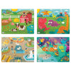 Chuckle & Roar - 4 Pack Tray Puzzles - Farm, Dinosaurs, Jungle, And Zoo - Larger Pieces Designed For Preschool Hands - 12 & 24 Pc Tray Puzzles