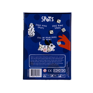CMYK CMYK Spots Game - Rolling Dice, Pushing Luck, One Size, Cardboard, Blue, Model CMYK0001