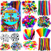 GoodyKing Arts and Crafts Supplies for Kids - 1170Pcs+ Craft Art Supply Kit for Toddlers Kids Craft Supplies & Materials Age 4 5