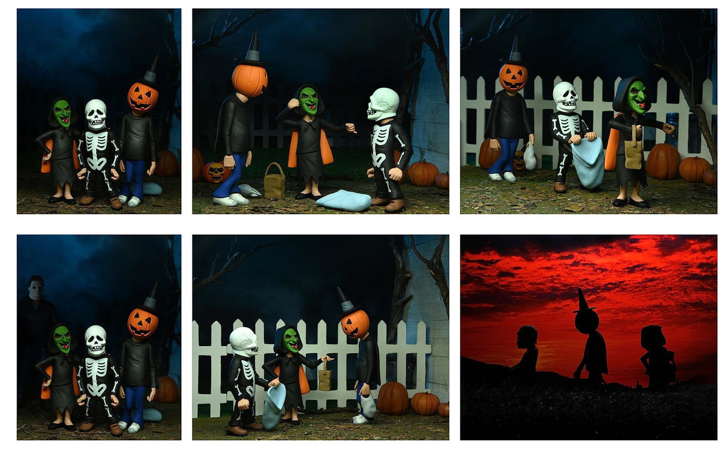Neca Halloween 3 Toony Terrors Trick Or Treaters 6In Figure 3Pk