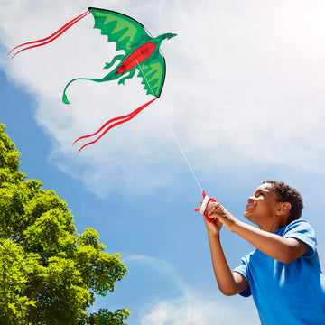 Melissa & Doug Winged Dragon Shaped Kite (62-Inch Wingspan)
