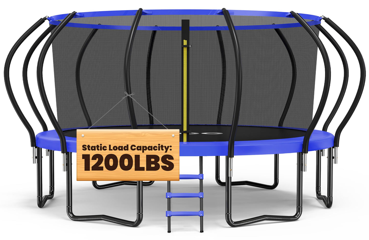 Orcc 1200Lbs Weight Capacity Trampoline 16 15 14 12 10 8Ft Without Basketball Hoop Water Sprinkler Spiral Ground Stakes Outdoor